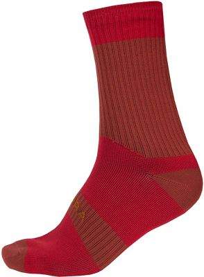 Endura Hummvee Waterproof Socks II - Rust Red - S/M, Rust Red